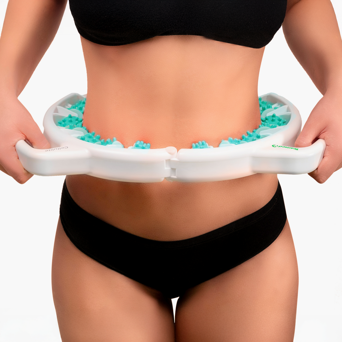 Tesmed Cellulite GREEN - Manual Anti-Cellulite Massager (Legs and Glutes): Clinically Tested Effectiveness