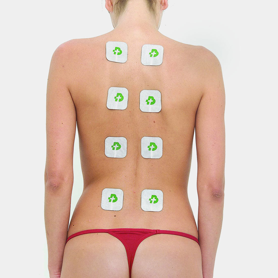 Tesmed 16 Pads for Muscle Stimulators, 2"x2" (50x50 mm), washable, no gel needed.