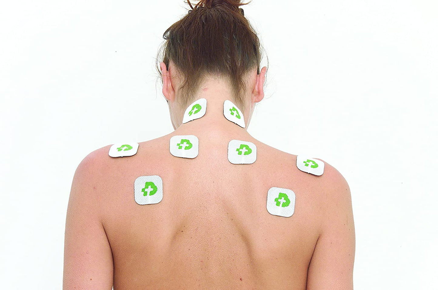Tesmed 16 Pads for Muscle Stimulators, 2"x2" (50x50 mm), washable, no gel needed.