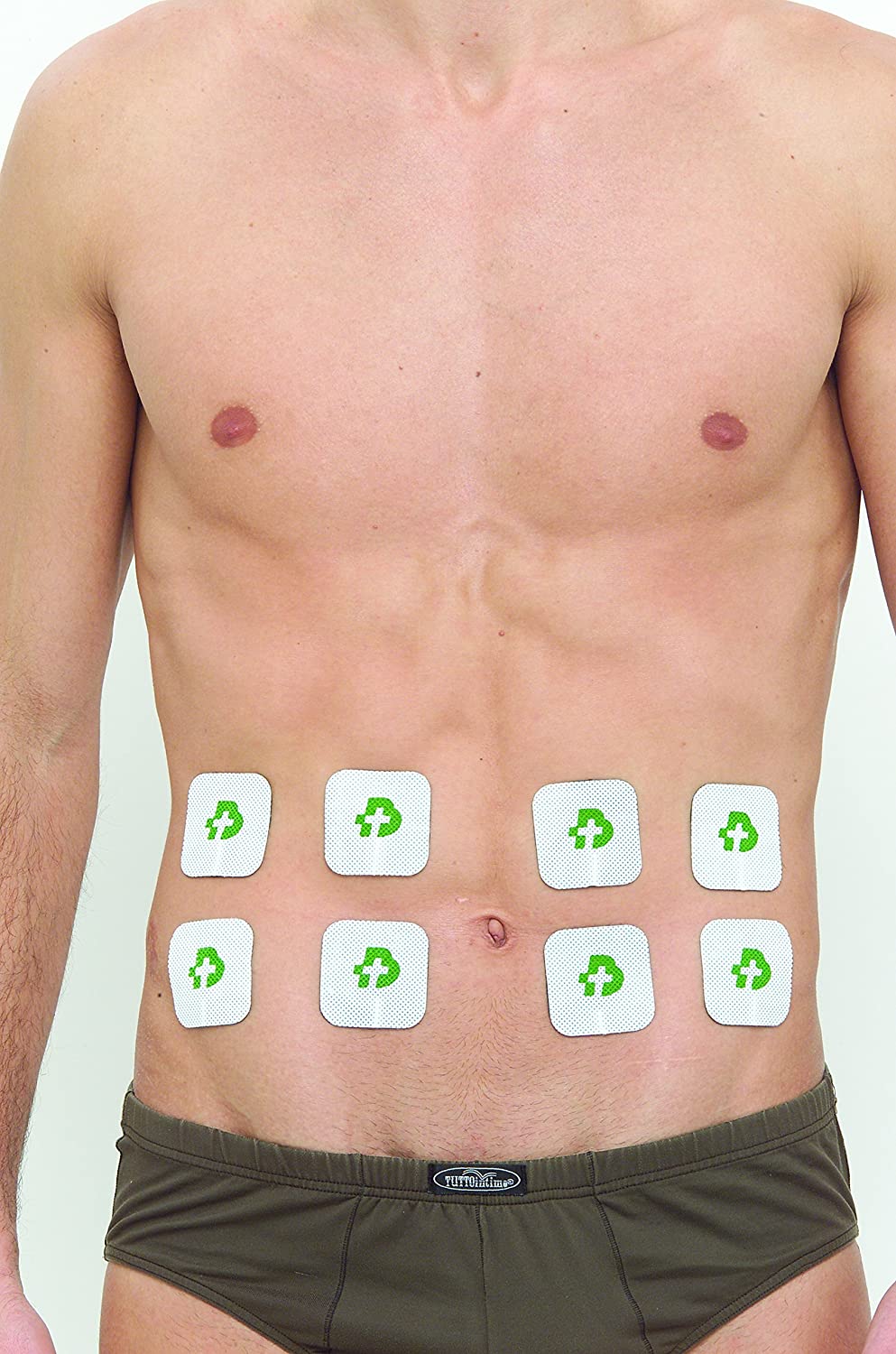 Tesmed 16 Pads for Muscle Stimulators, 2"x2" (50x50 mm), washable, no gel needed.