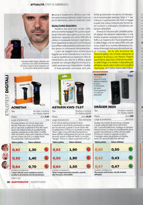 TESMED SAFETY ALCOOL TESTER. etilometro riutilizzabile - secondo la rivista Quattroruote il più preciso della sua categoria