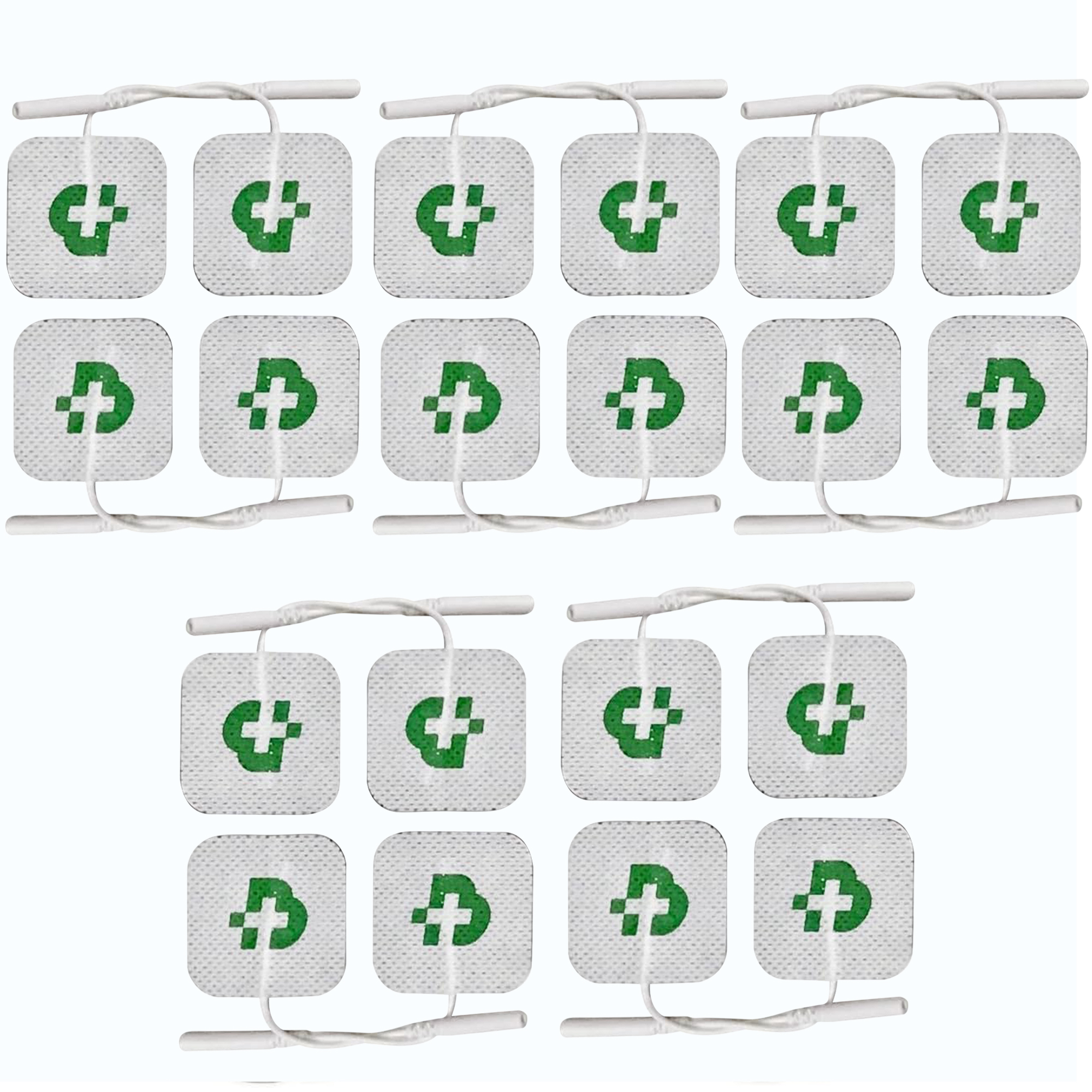 TechnoMedia SDf19 4+2 Electrodes Patches - Compatible With Abs To Round PRO Button Large Belts