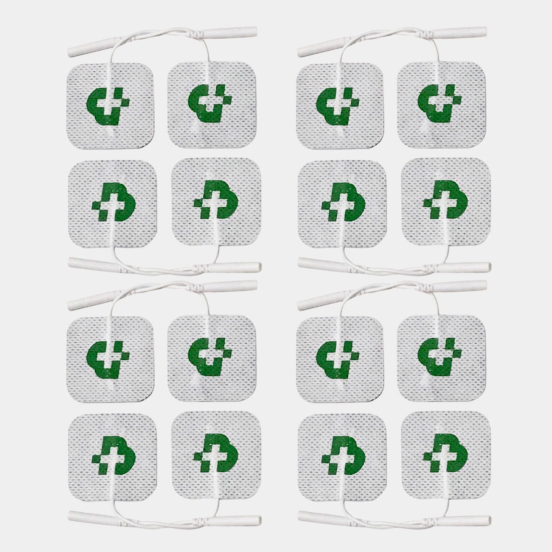 Tesmed 16 Pads for Muscle Stimulators, 2"x2" (50x50 mm), washable, no gel needed.
